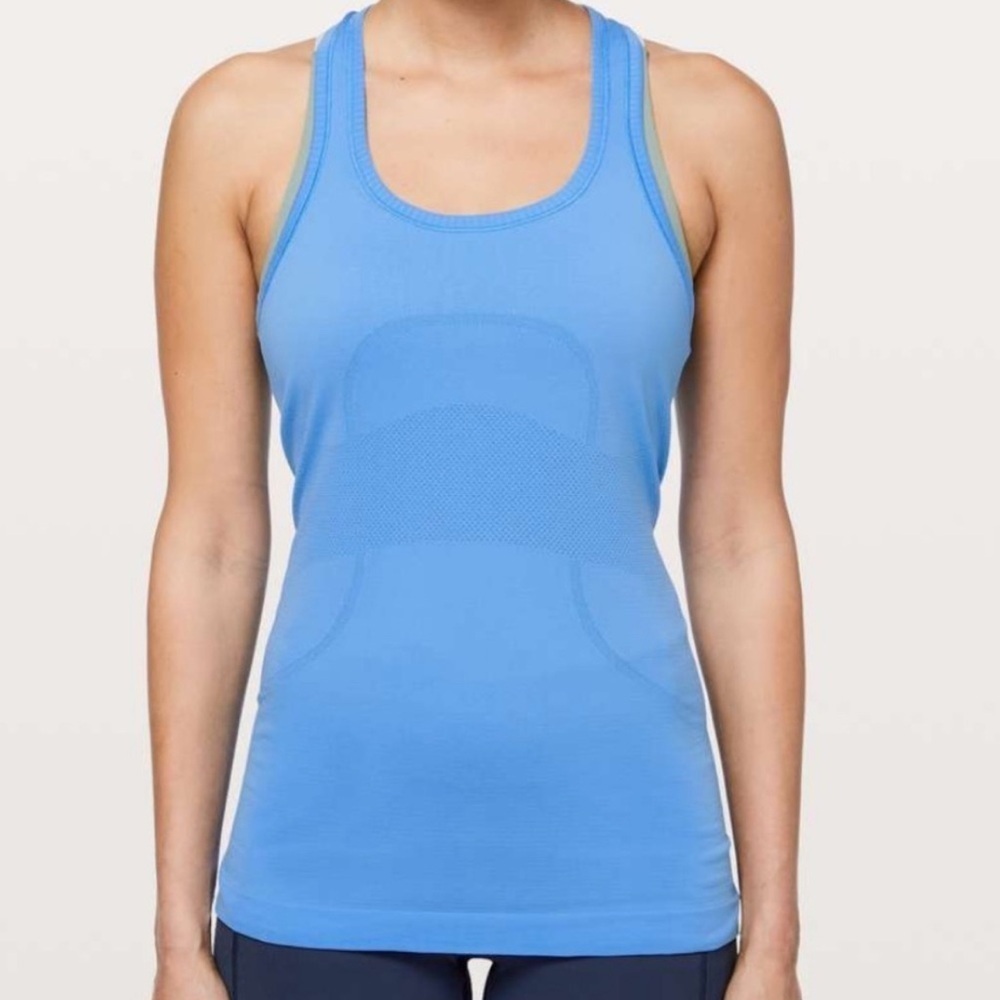 Lululemon NWT Blue Swiftly Tech Racerback Tank Top- size 4